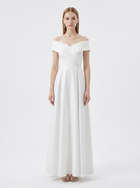 LadyLuxury | Sculpted V-Neck A-Line Maxi Dress - Minimalist Evening Gown