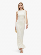 LadyLuxury | Sleek Draped Column Maxi Dress - Minimalist High Neck Evening Gown