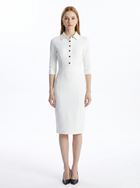 LadyLuxury | Elegant Waist-Cinching Midi Dress - Long Sleeve Minimalist Bodycon for Office & Evening