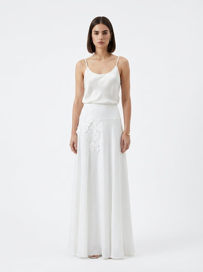 LadyLuxury | Elegant Lace Trim A-Line Midi Skirt - Summer Casual Loose Fit