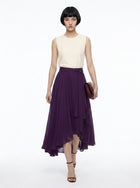 LadyLuxury | Irregular Chiffon A-Line Pleated Long Skirt - Elegant Summer Style