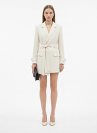 LadyLuxury | Women's Belted Structured Blazer - Retro Korean Fashion Professional Jacket