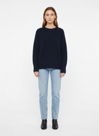 LadyLuxury | Oversized Knit Crewneck Sweater - Minimalist Winter Essential