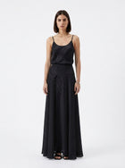 LadyLuxury | Elegant Lace Trim A-Line Midi Skirt - Summer Casual Loose Fit