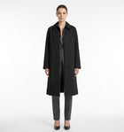LadyLuxury | British Heritage Long Trench Coat - Classic A-Line Overcoat for Office & Commute