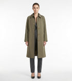 LadyLuxury | British Heritage Long Trench Coat - Classic A-Line Overcoat for Office & Commute